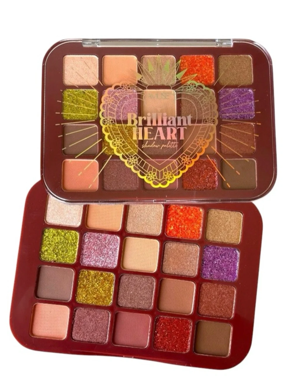 NEW AMUSE Brilliant Heart 20 Shade Shimmer Glittery Metallic Eyeshadow Palette